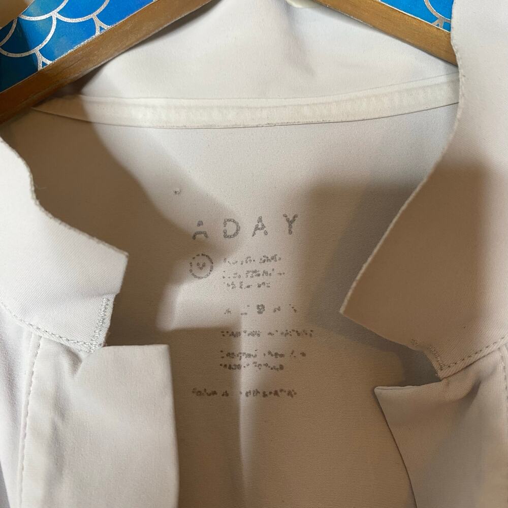 Aday Something Borrowed Oyster Light Gray Shirt S… - image 6